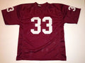 Custom Sammy Baugh Burgundy Mesh Football Jersey