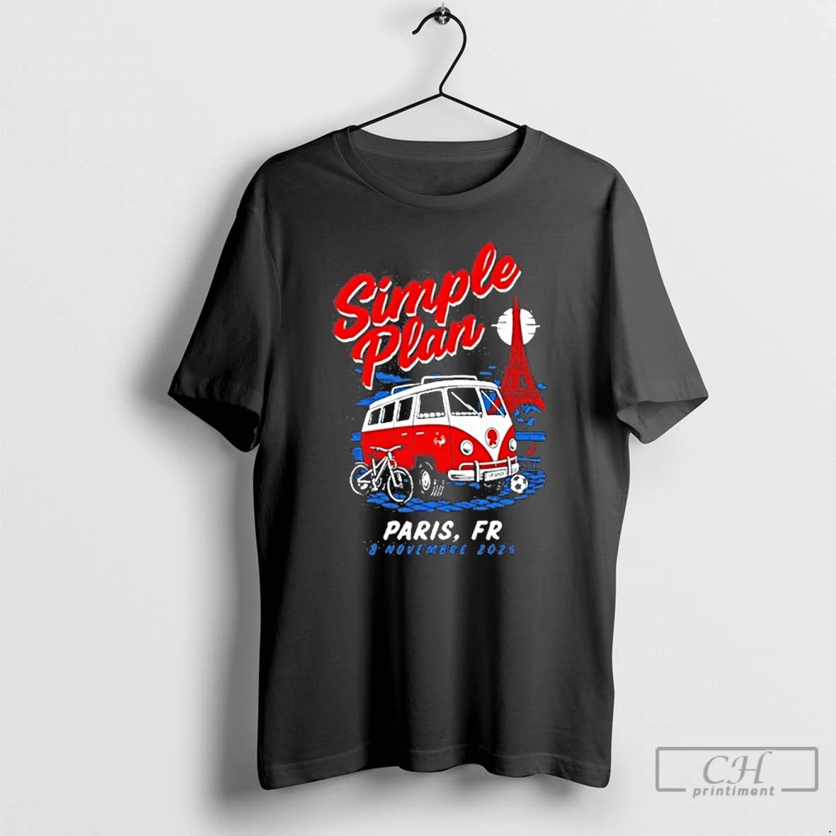 Premium Simple Plan Paris La Defense Arena Tour 2025 Graphic T Shirts