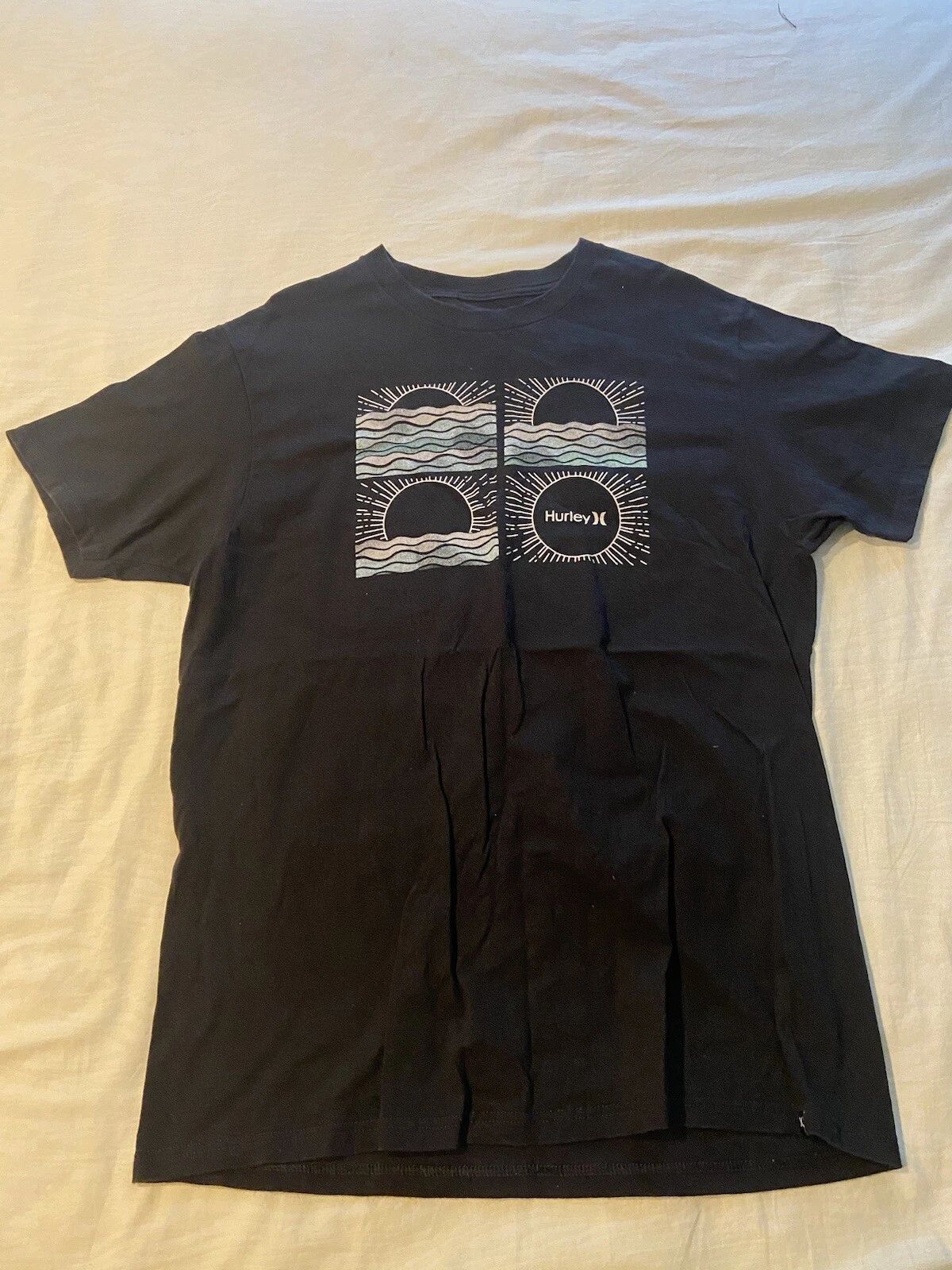 Hurley Brand Surfing Company T-Shirt Size Large Black