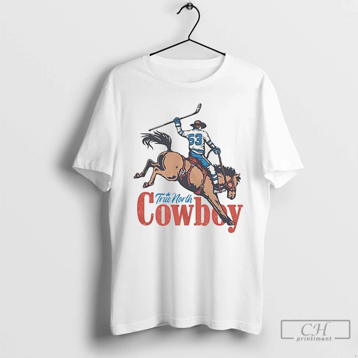 Classic True North Cowboy Hockey T Shirts