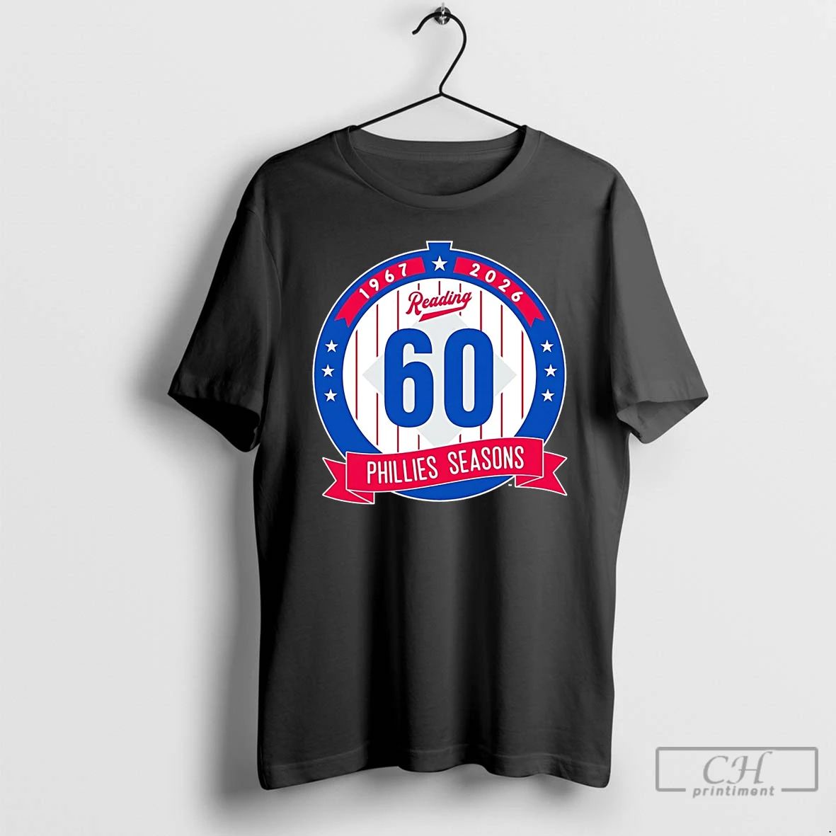 Premium Reading Fightin Phils 60th Anniversary 1967 2026 T Shirts