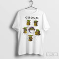 Classic Grogu Moods Graphic Happy Hungry Curious Sleepy Grumpy Force