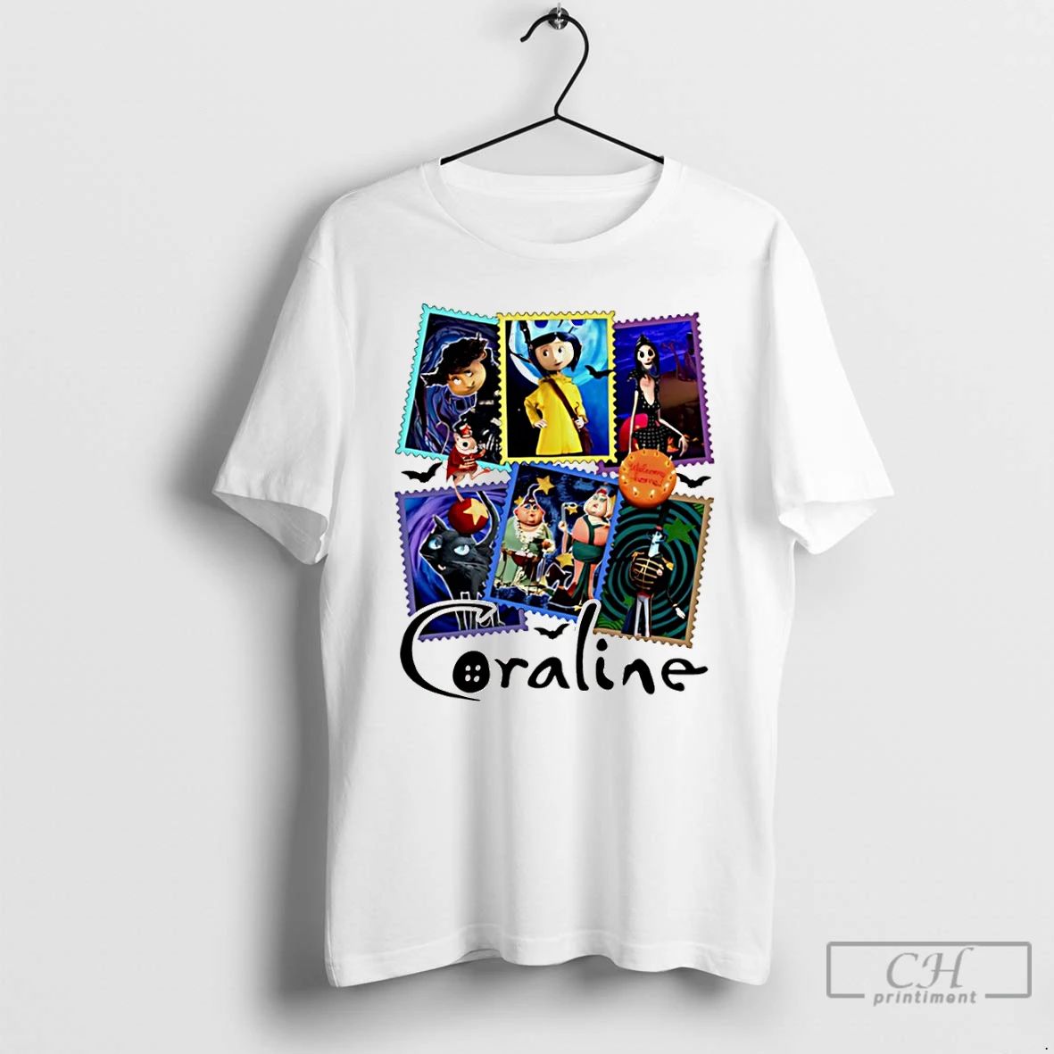 Classic Coraline Jones Animated Film Characters Halloween T Shirts