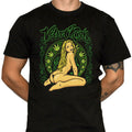 Velvet Kush Kneeling Pinup Girl T-Shirt - Marijuana Design - 100% Cotton Shirts