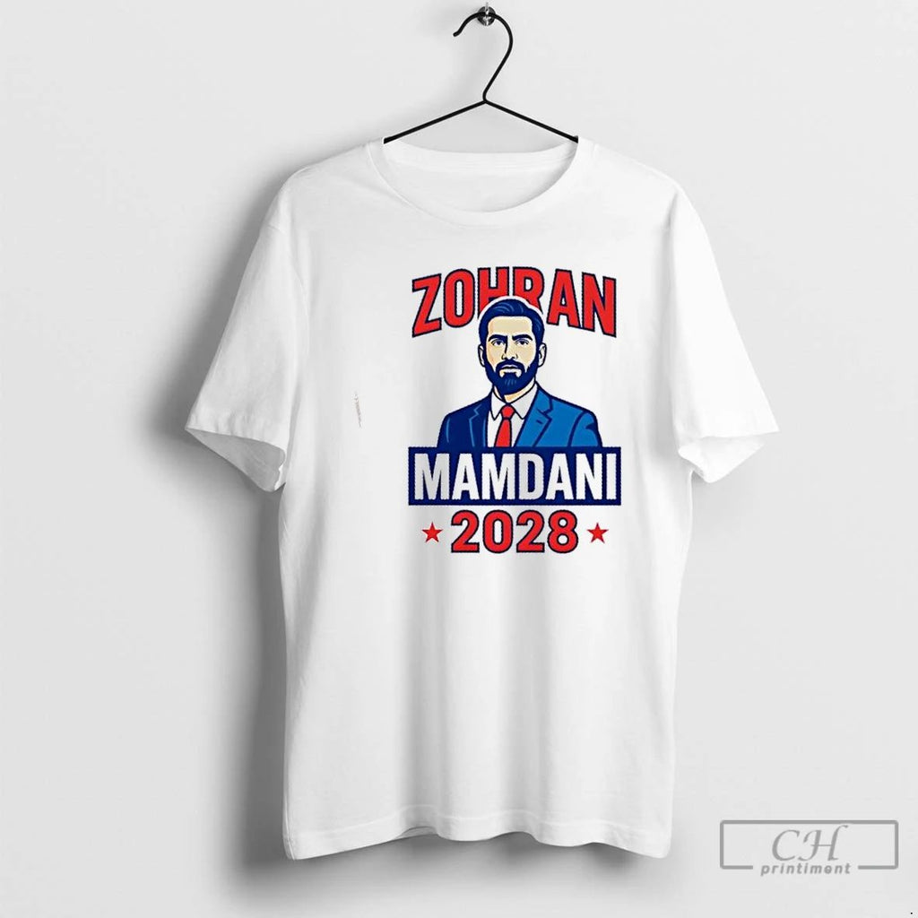 Classic Zohran Mamdani 2028 For President T Shirts