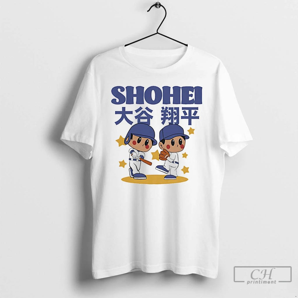 Classic Shohei Ohtani Los Angeles Dodgers Superstar Cartoon T Shirts