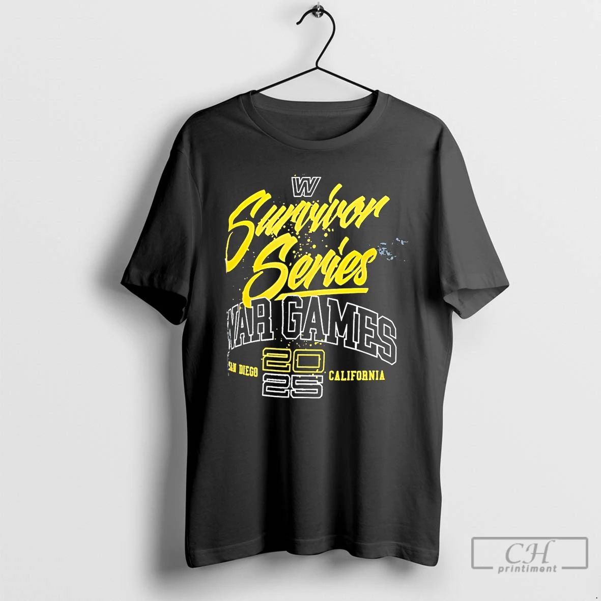Classic Survivor Series War Games 2025 San Diego Text T Shirts