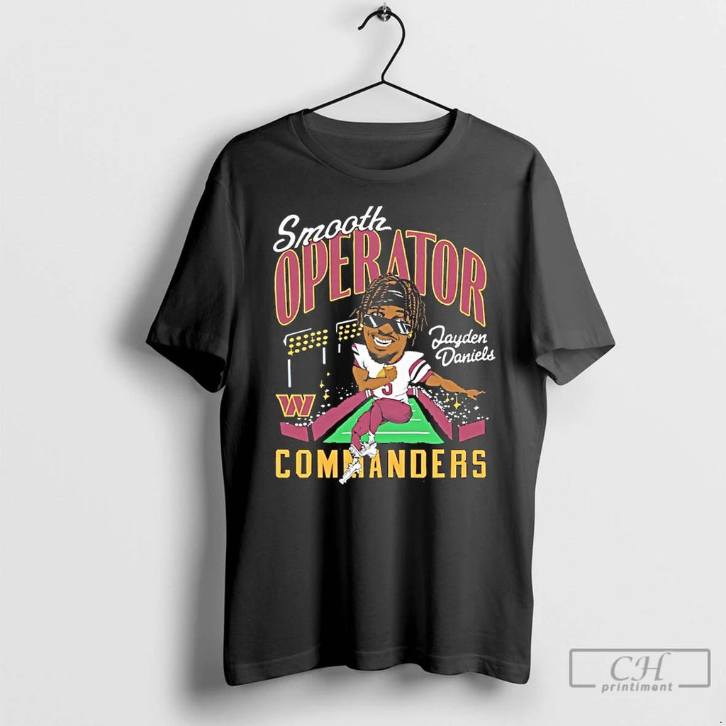 Premium Smooth Operator Jayden Daniels Washington Commanders Caricature