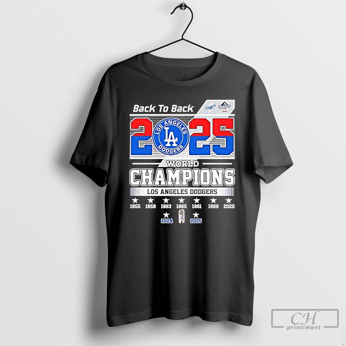 Classic World Series Champions 2025 Los Angeles Dodgers Back To Back T Shirts