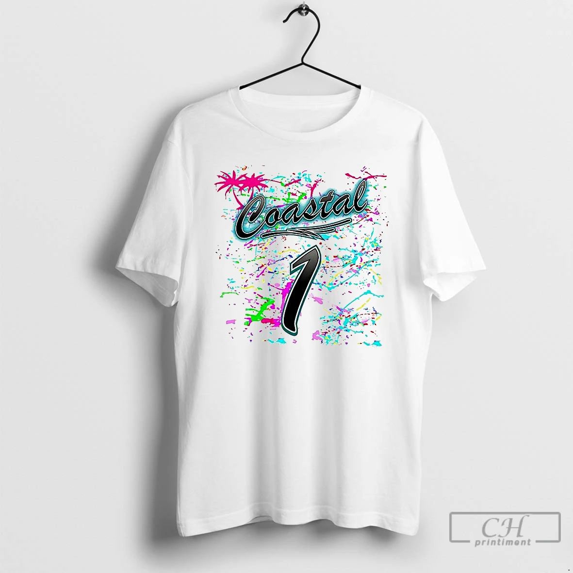 Classic Coastal Carolina Chanticleers Number 1 Glow Game T Shirts