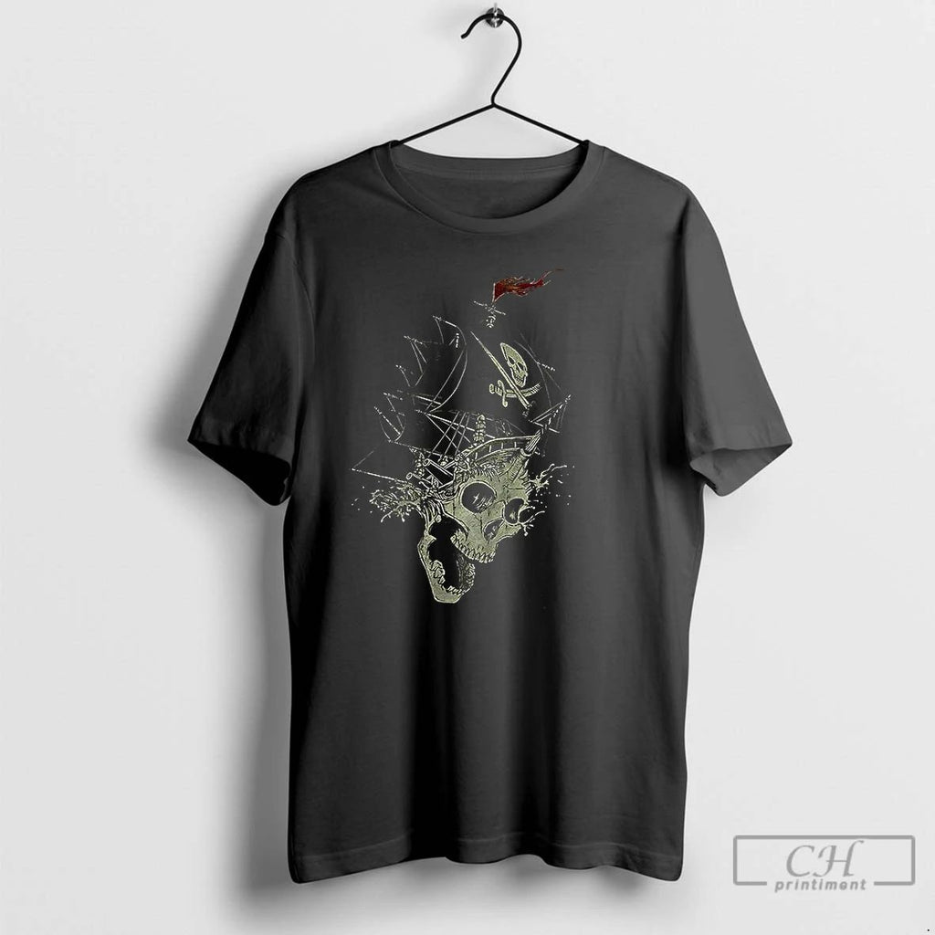 Premium Pirate Skull Ship Horror T Shirts