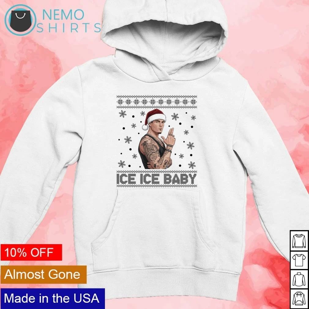 Vanilla Ice Ice Ice Baby 90s Hip Hop Ugly Christmas shirt
