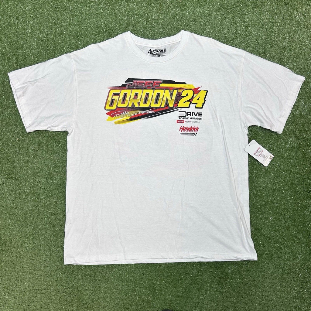 Jeff Gordon #24 NASCAR Racing Graphic Tee Shirt Adult XL Drive to End Hunger NWT