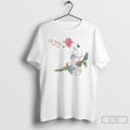 Classic Unicorn Poinsettia Elegant Christmas White T Shirts