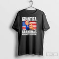 Classic Grantifa Grandmas Against Fascism Flag Resist No Kings Retro T Shirts