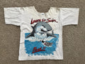 Vintage Riptide White T-Shirt Shark Learn To Swim Fast Vabury Fashion Australia