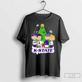 Classic Peanuts Kansas State Wildcats Under Christmas Tree T Shirts