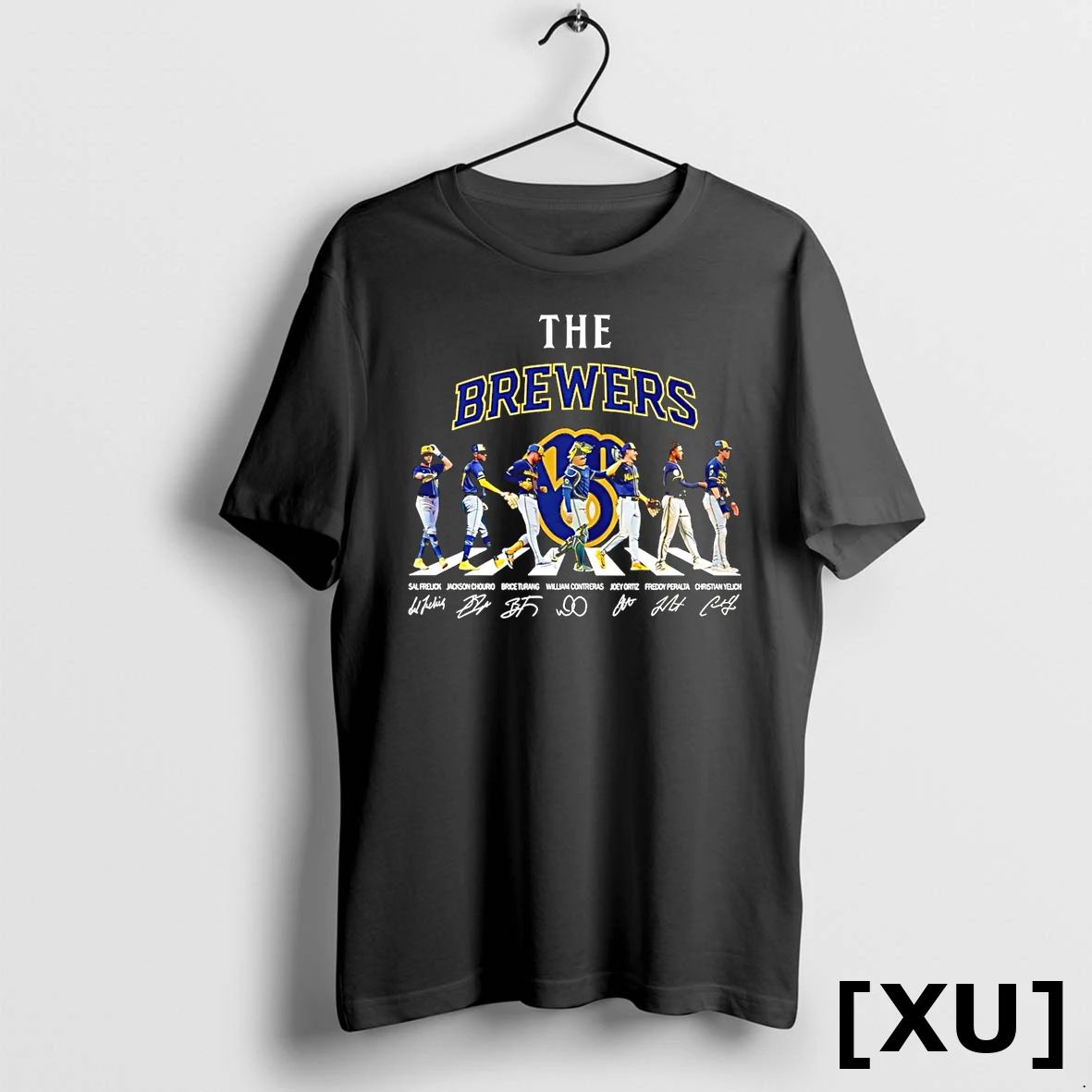 Milwaukee Brewers Players Abbey Road Signature Tshirts Sweater