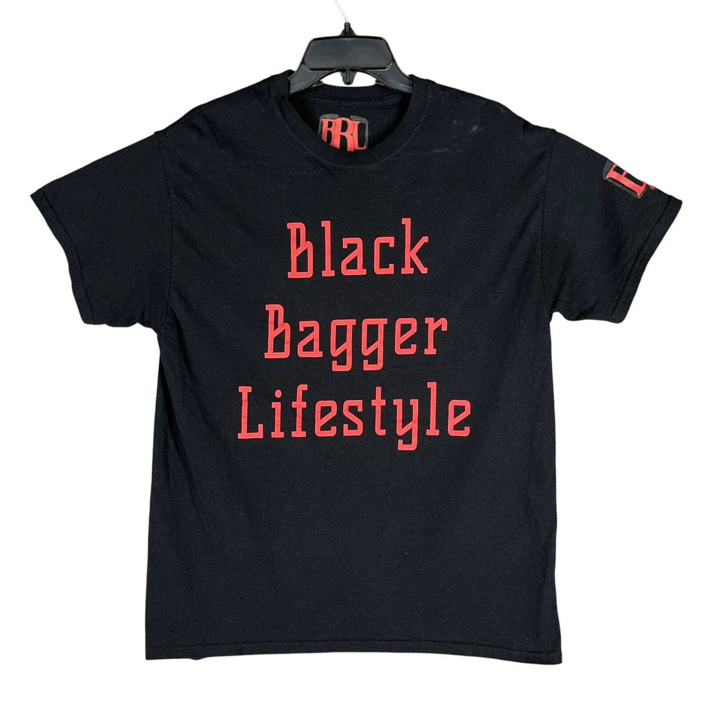 Black Bagger Lifestyle Shirt Mens L Motorcyclecore Chopper Streetwear Graphic