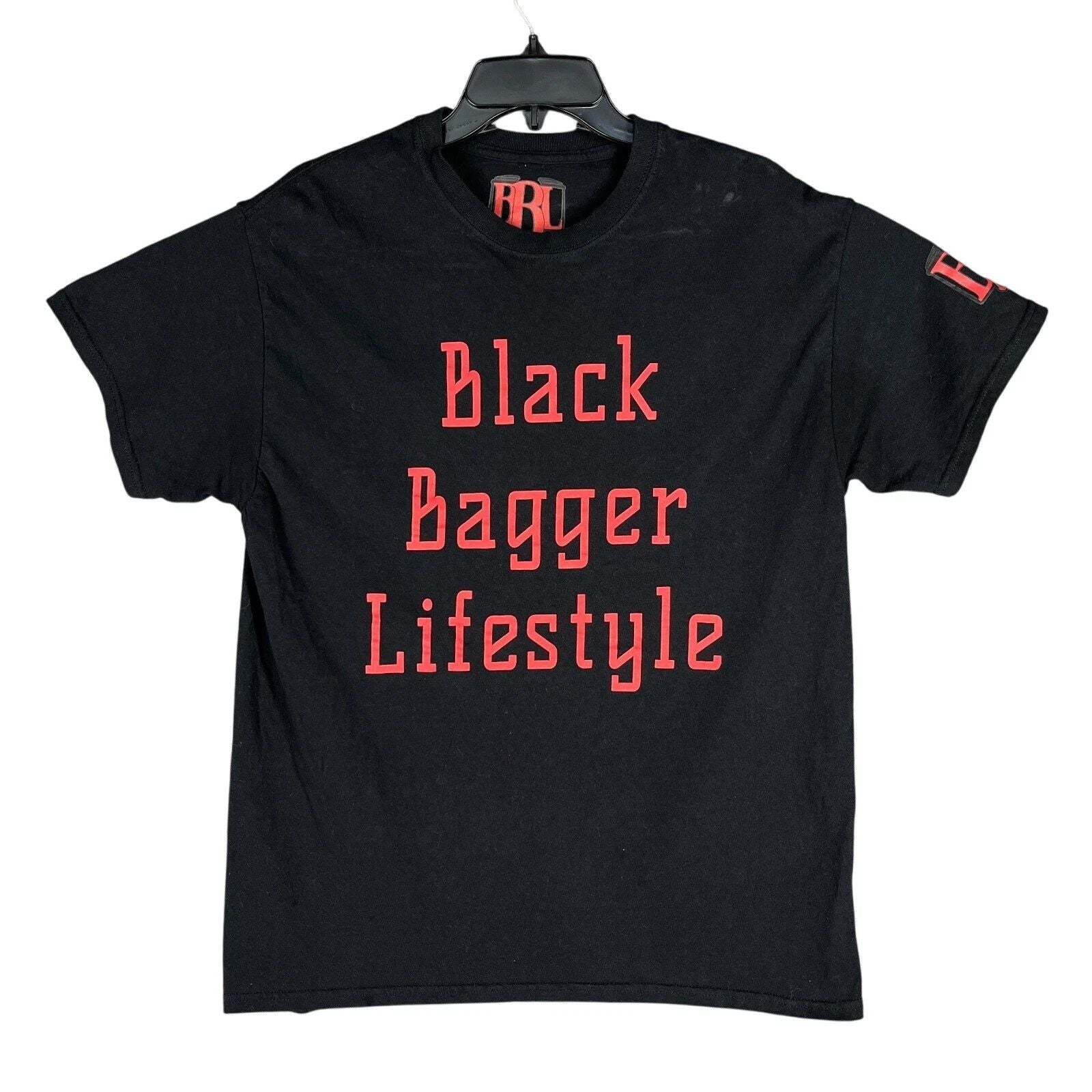 Black Bagger Lifestyle Shirt Mens L Motorcyclecore Chopper Streetwear Graphic