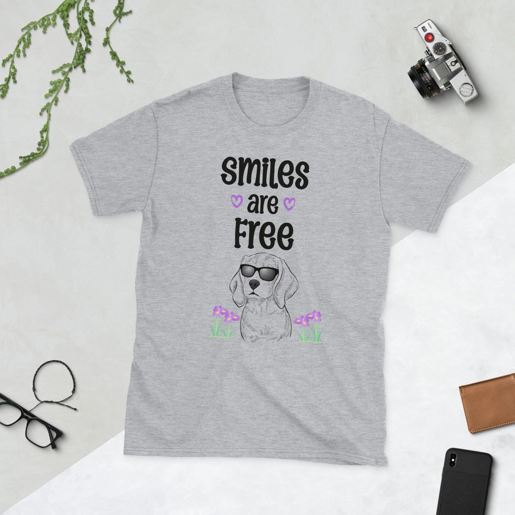 Smiles Are Free - Dog Lovers -T-Shirt