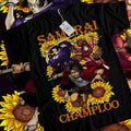 Anime Walk Mugen Jin Fuu Kasumi Samurai Champloo Black T-Shirt Size S-5XL