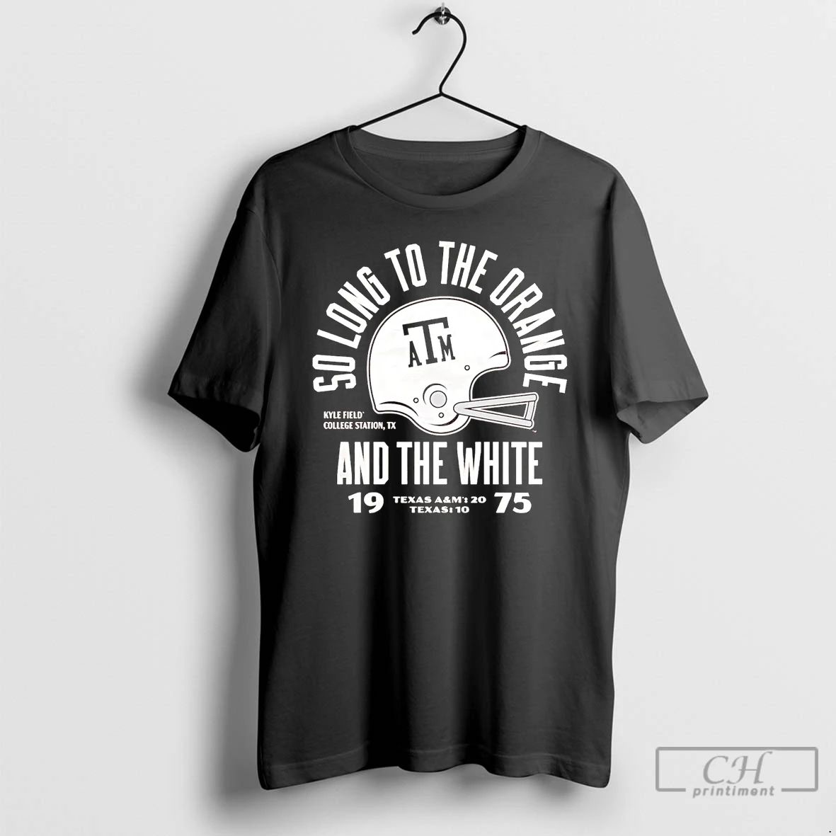 Classic Texas Am Aggie 1975 So Long To The Orange And The White T Shirts