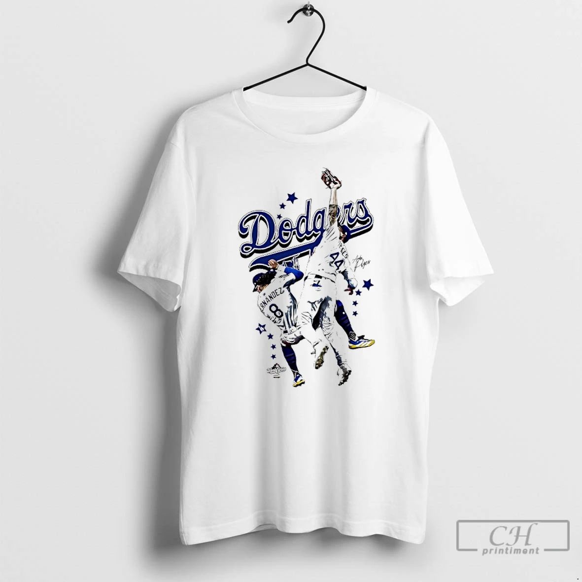 Classic La Dodgers Andy Pages And Enrique Hernandez 2025 World Series Champs Signatures T Shirts