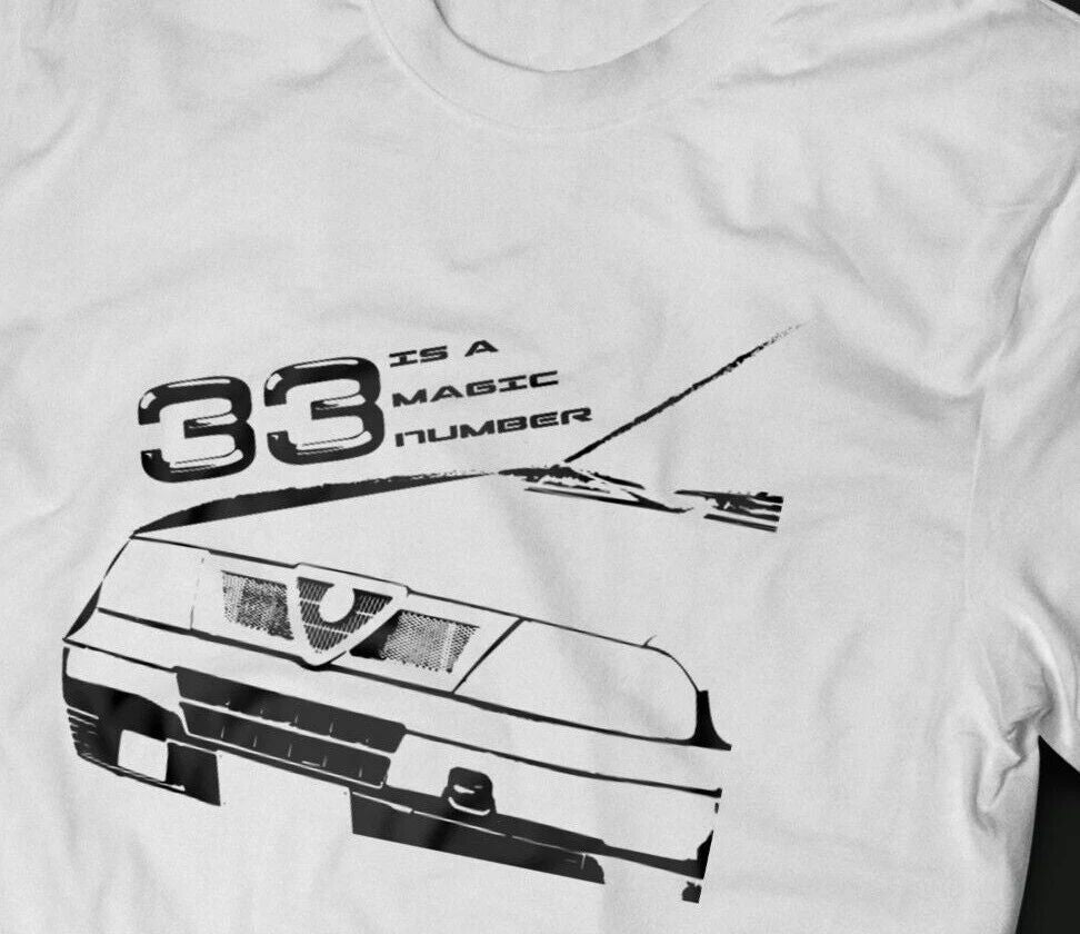 VINTAGE ALFA 33 CAR JERSEY T-SHIRT - IS THE MAGIC NUMBER!