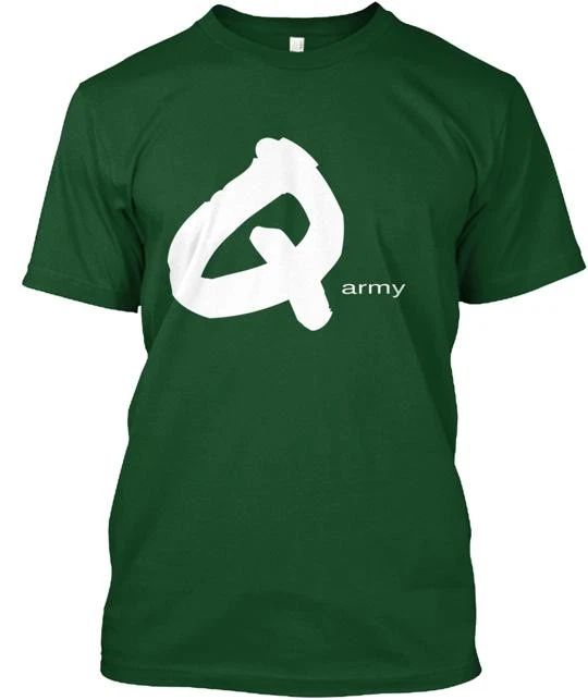 Q Army T-Shirt Made in the USA Size S to 5XL