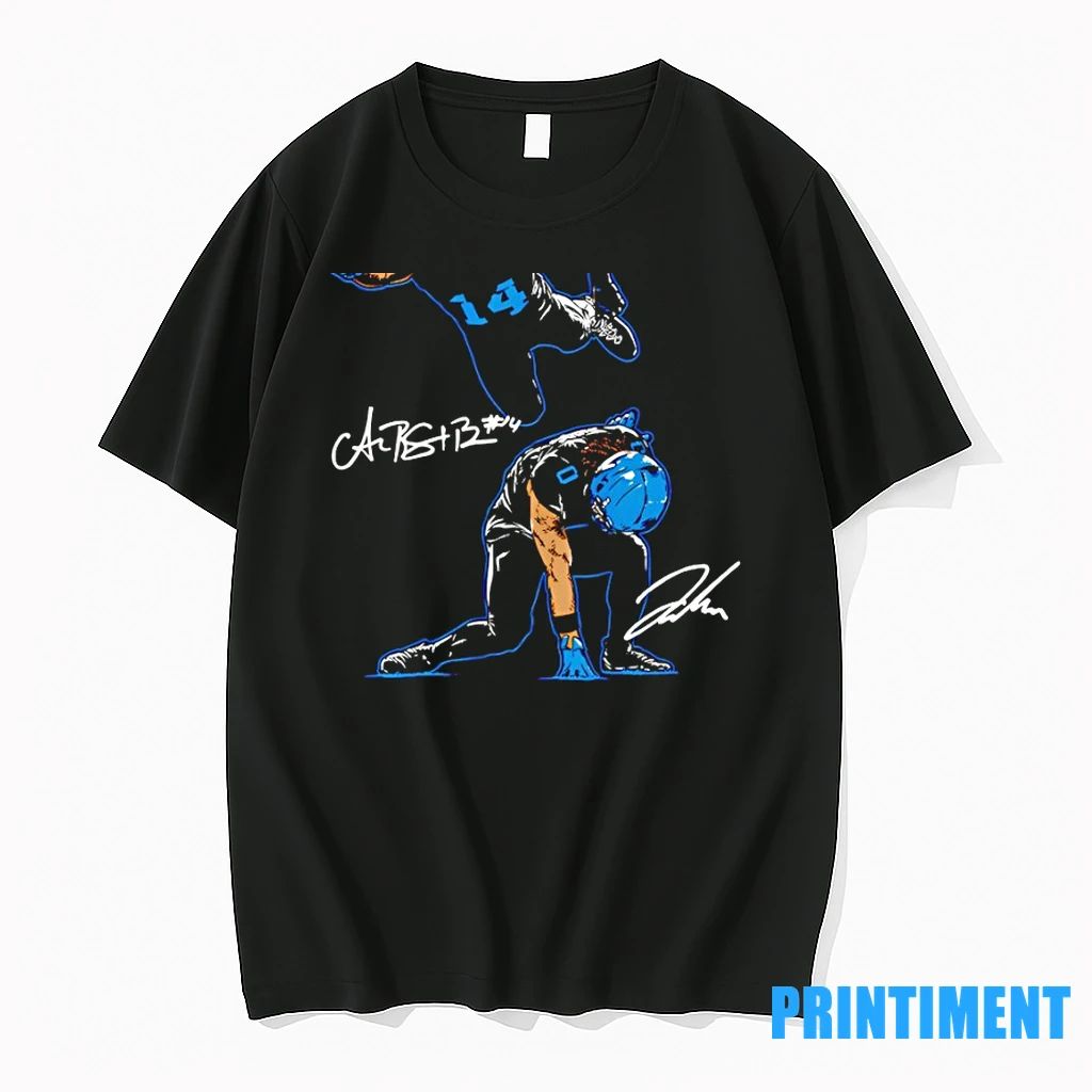 Amon Ra St Brown And Jahmyr Gibbs Superheroes Signature Tshirts Sweater