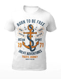 Born To Be Free 1971 - Motivational Quote Men's T-Shirt - Women's T-Shirt