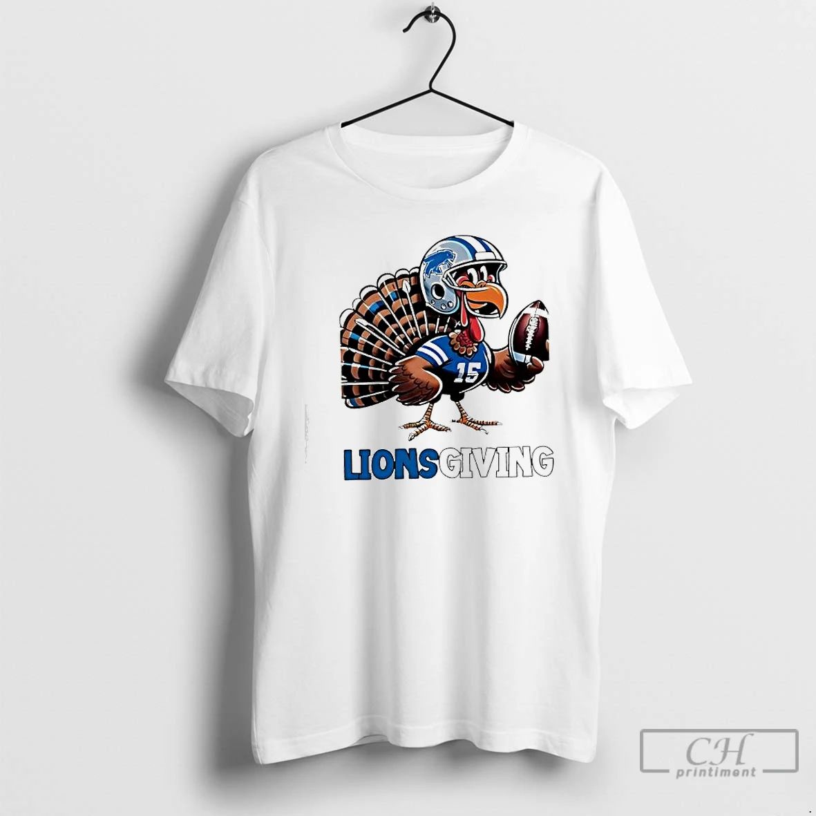 Premium Detroit Lions Vs Turkey Lions Thanksgiving T Shirts