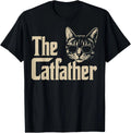 The CatFather Funny Cat Dad Apparel Cat Lover Gifts For Men  unisex T-Shirt