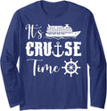 It's Cruise Time Funny Cruise Lover Design Long Sleeve Tshirt