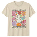 Sorry I'm Late Dilly Dallying Goose Flowers Nature T-Shirt