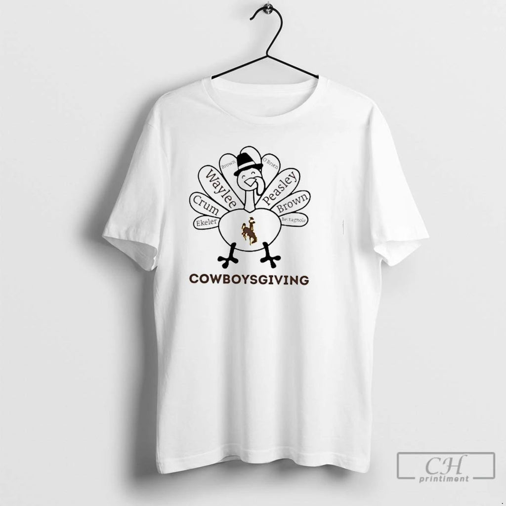 Premium Cowboysgiving Wyoming Cowboys X Thanksgiving T Shirts