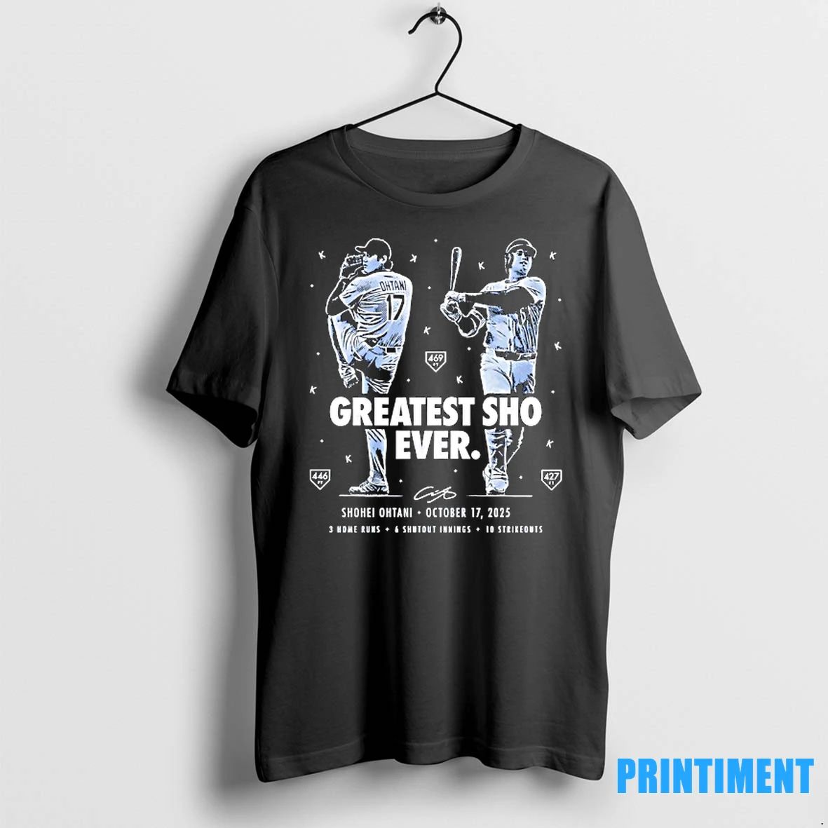 Shohei Ohtani Greatest Sho Ever Los Angeles Dodgers Baseball 2025 Signature Tshirts Sweater