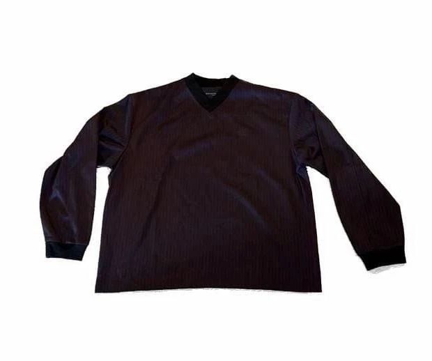 Beach Brains Purple Pinstripe Football Shirt Size XL