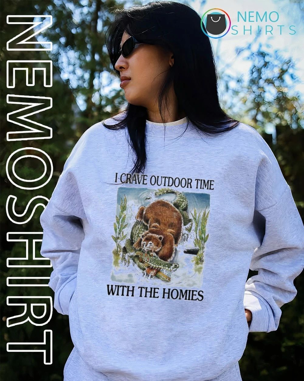Bear I Crave Outdoor Time with the Homies shirt