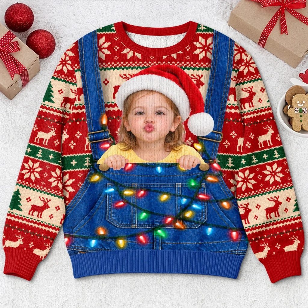 Custom Photo Christmas Family Gifts - Personalized Ugly Sweatshirt