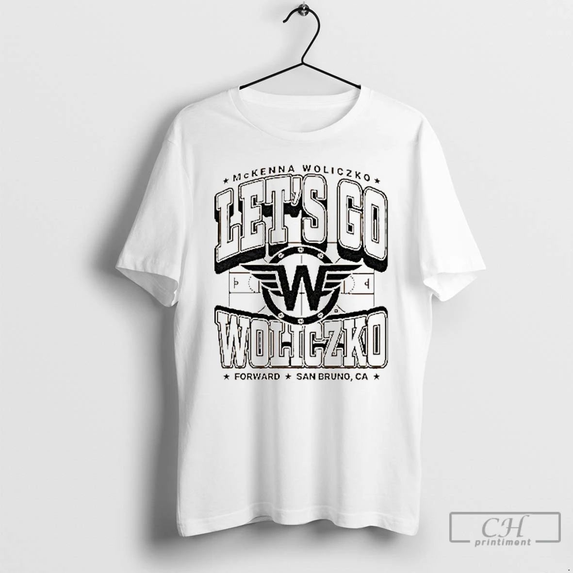 Premium Mckenna Woliczko Lets Go Woliczko Forward San Bruno T Shirts