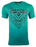 AMERICAN FIGHTER Men's T-shirt CRYSTAL RIVER Ocean Teal Athletic XS-4XL