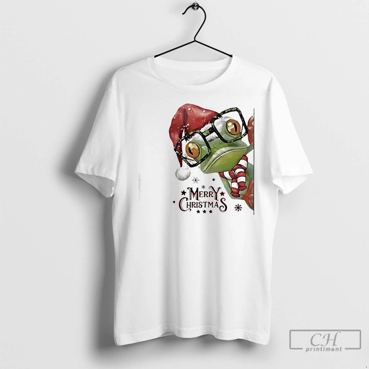 Premium Frog Merry Christmas