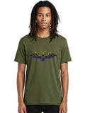 Flying-Bat-7 Mens Graphic Tee, 100% Cotton, Casual Summer Wear