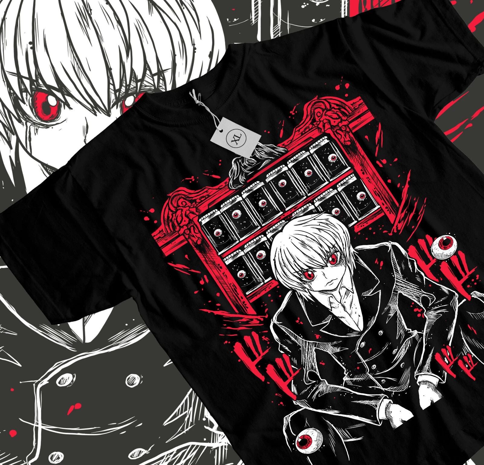 Kurapika Hunter X Hunter T-shirt Killua Zoldyck Hisoka Gon Graphic Tee All Size