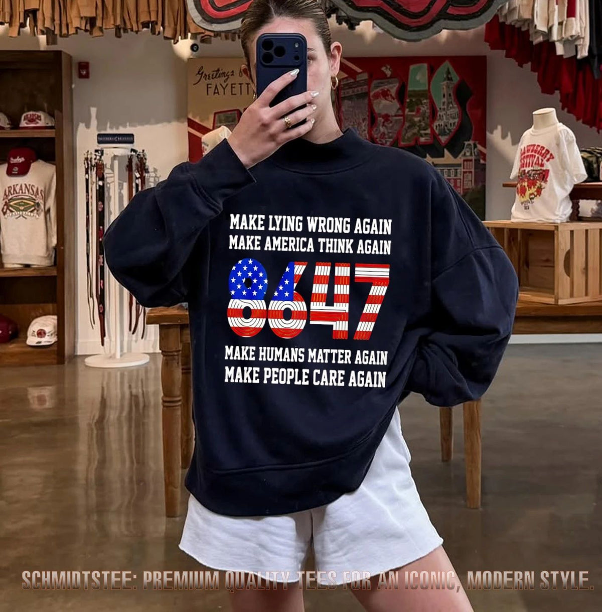 Make Lying Wrong Again Make America Think Again 8647 Shirt