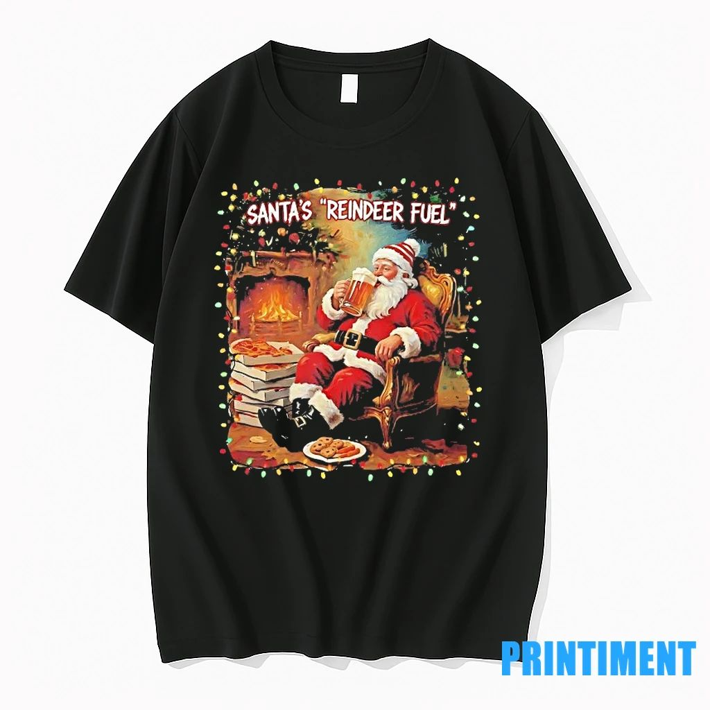 Santas Reindeer Fuel Christmas Tshirts Sweater