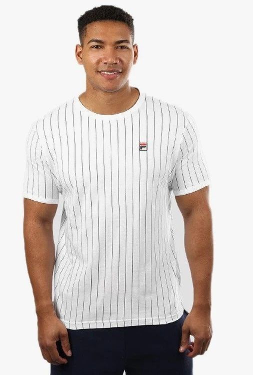 Fila Men's Guillo Tee White/Peacoat, Vintage Soccer Style, 3XL 🎈FREE SHIP🎈