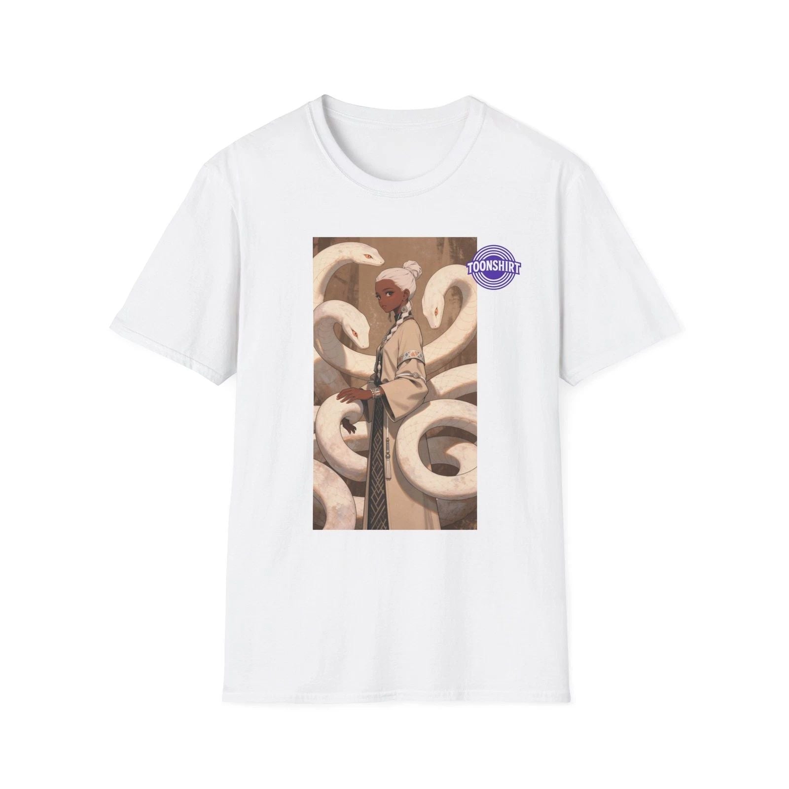 Serpentine Elegance Fantasy Graphic T-Shirt